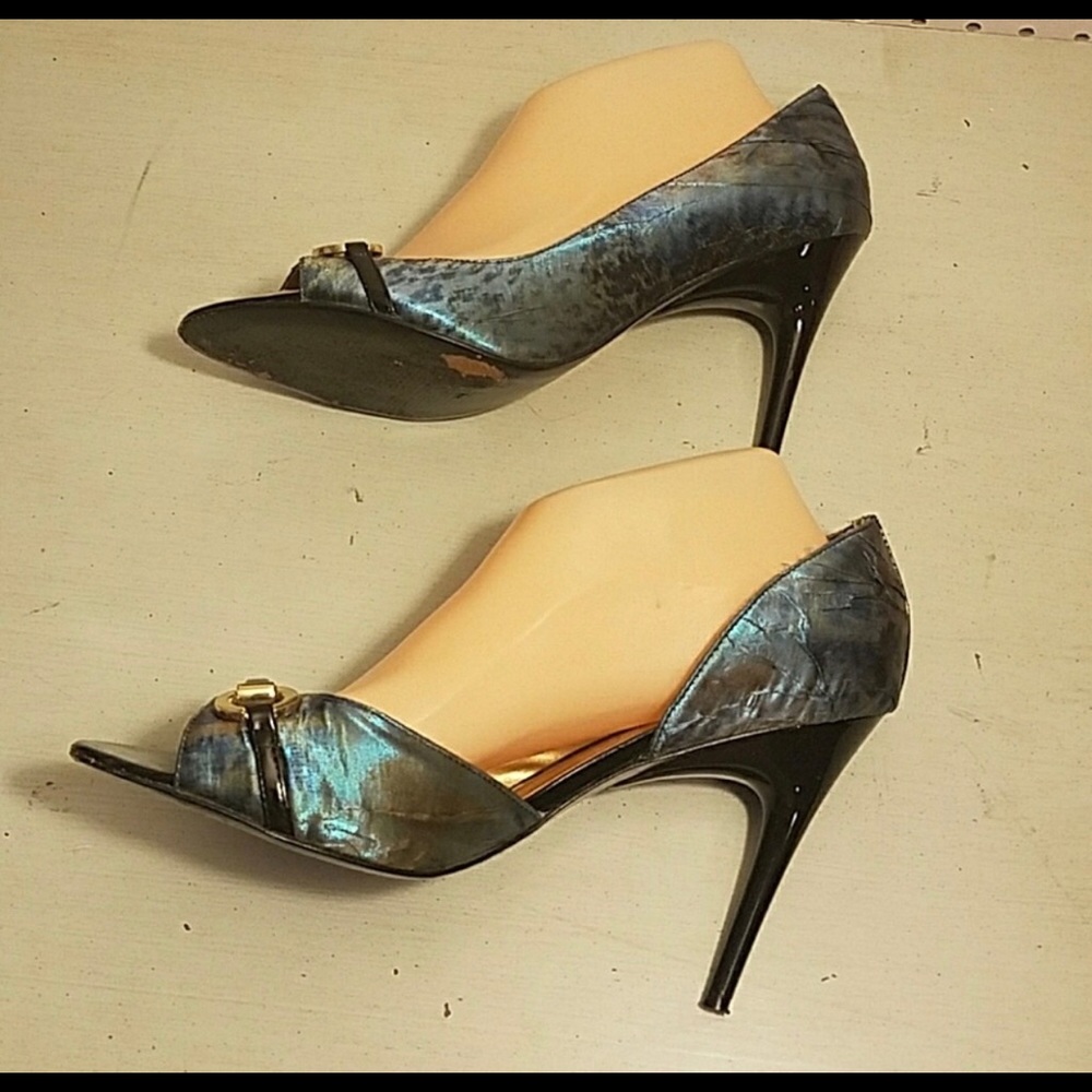 Multi-Blue heels - Picture 6 of 7